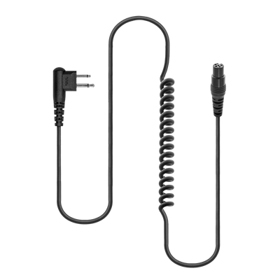 Detachable Coil Cable for HS2, HS4 and HS8 Headsets, David Clark Pinout