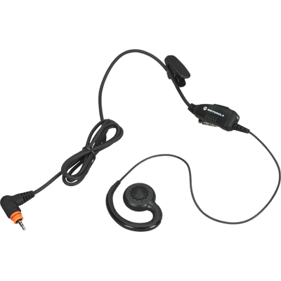 Motorola PMLN7189 Swivel G-Hook Earpiece With In-Line Mic and PTT for SL300