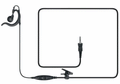 Motorola AAM21X501 Earpiece With Inline PTT and Mic for EVX-S24
