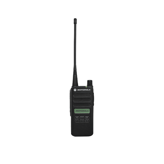 Motorola CP100d, limited keypad configuration with display