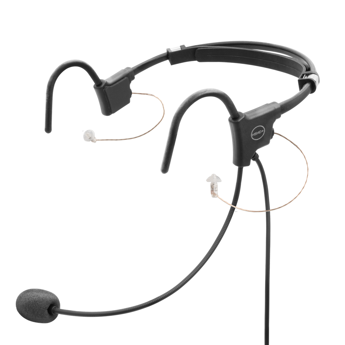 HSHDIE+SWPTT-M12 Lightweight Behind-the-Head Hi-Def In-Ear Headset, Wireless PTT Capable