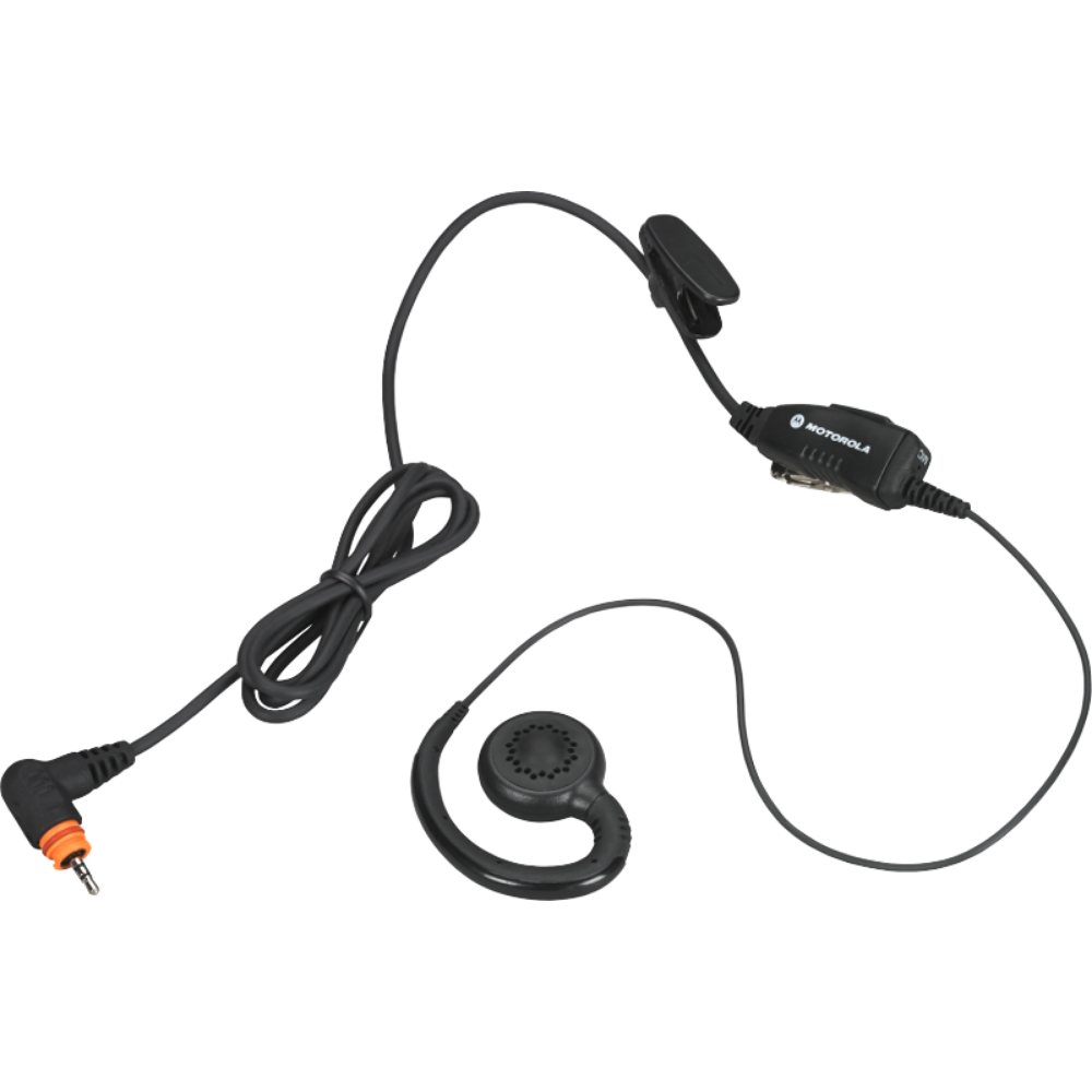 Motorola PMLN7189 Swivel G-Hook Earpiece With In-Line Mic and PTT for SL300