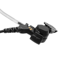 2-Wire Braided Acoustic Tube Earpiece with Noise-Canceling Mic