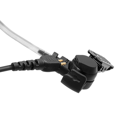 1-Wire Acoustic Tube Earpiece with Inline PTT and Mic