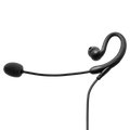 1-Wire C-Ring Earpiece with Noise-Canceling Boom Mic and Inline PTT