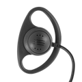 1-Wire D-Ring Earpiece with Inline PTT and Mic