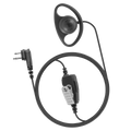 DR1WR Retail D-Ring Earpiece with Coiled Lower Cable