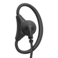 1-Wire Braided Adjustable D-Ring Earpiece with Inline PTT and Mic