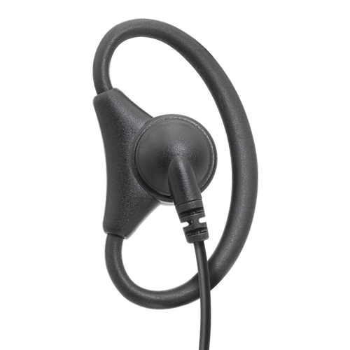 1-Wire Adjustable D-Ring Earpiece with Inline PTT and Mic
