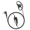 DRA1WR Retail Adjustable D-Ring Earpiece with Coiled Lower Cable