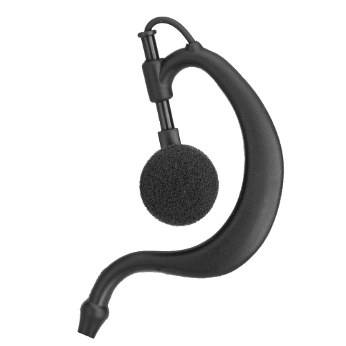 Ear Hook - 1 Wire - Both Lines out of Bottom of PTT (CM-EARHOOK: 03)