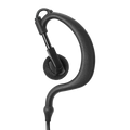 1-Wire Ear Hook Earpiece with Inline PTT and Mic
