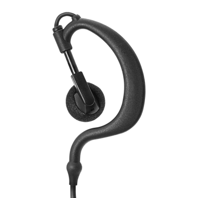 1-Wire Ear Hook Earpiece with Inline PTT and Mic