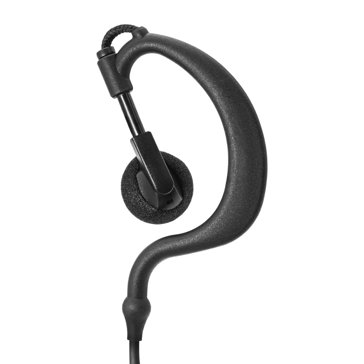 ECO 1-Wire Ear Hook Earpiece with Bottom-Exit PTT Cable