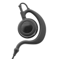1-Wire Large-Speaker Ear Hook Earpiece with Inline PTT and Mic