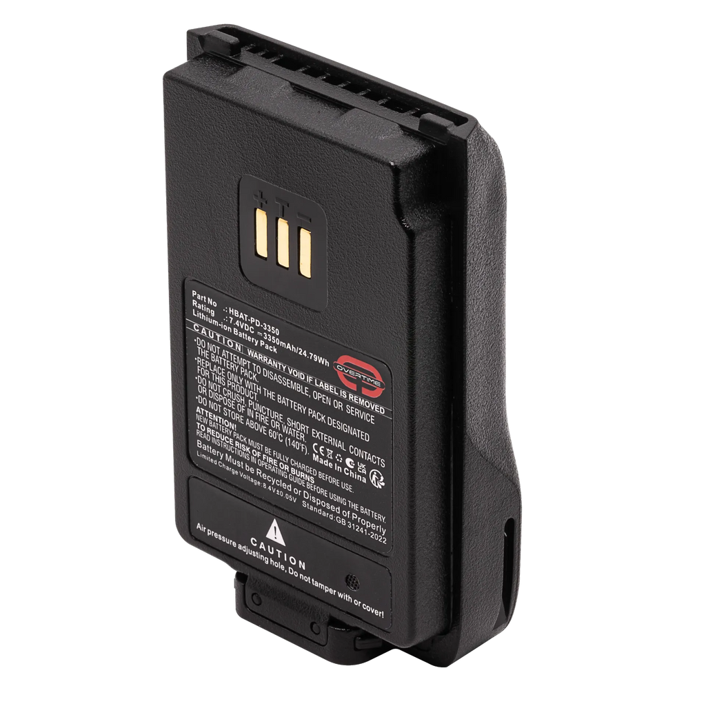3350mAh Li-Ion Replacement Battery for Hytera PD5 and PD6 Radios