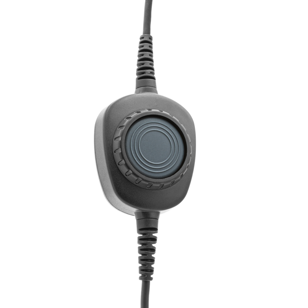 Detachable Headset Coil Cable with Inline PTT