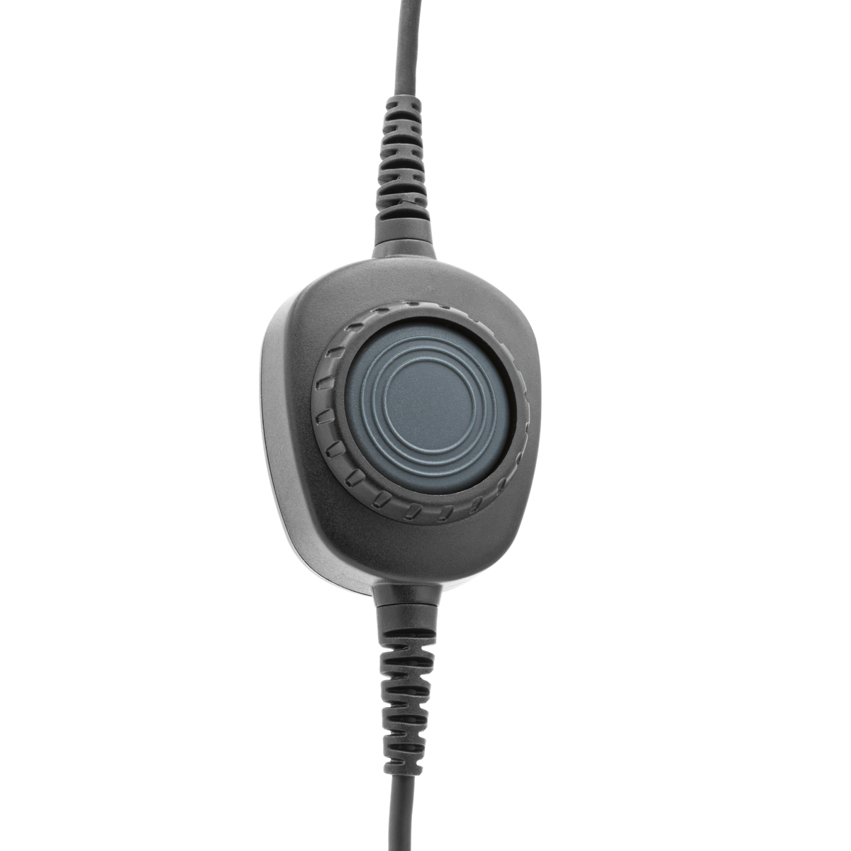 Detachable Headset Coil Cable with Inline PTT