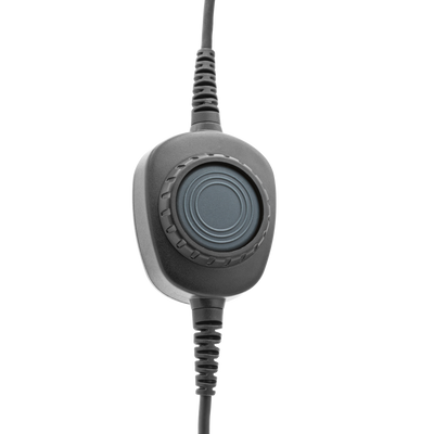 Detachable Headset Coil Cable with Inline PTT