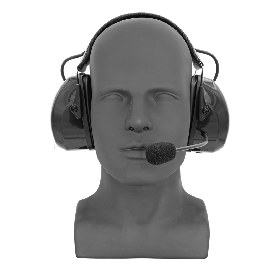 HS3 Lightweight Over-the-Head Dual-Muff Headset in Black