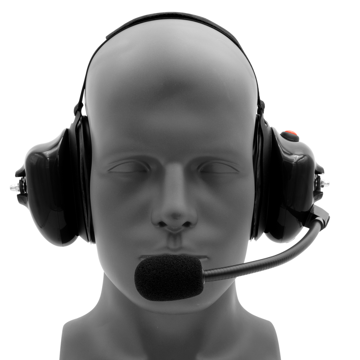 HS4 Behind-the-Head Dual-Muff Headset with PTT and Boom Mic