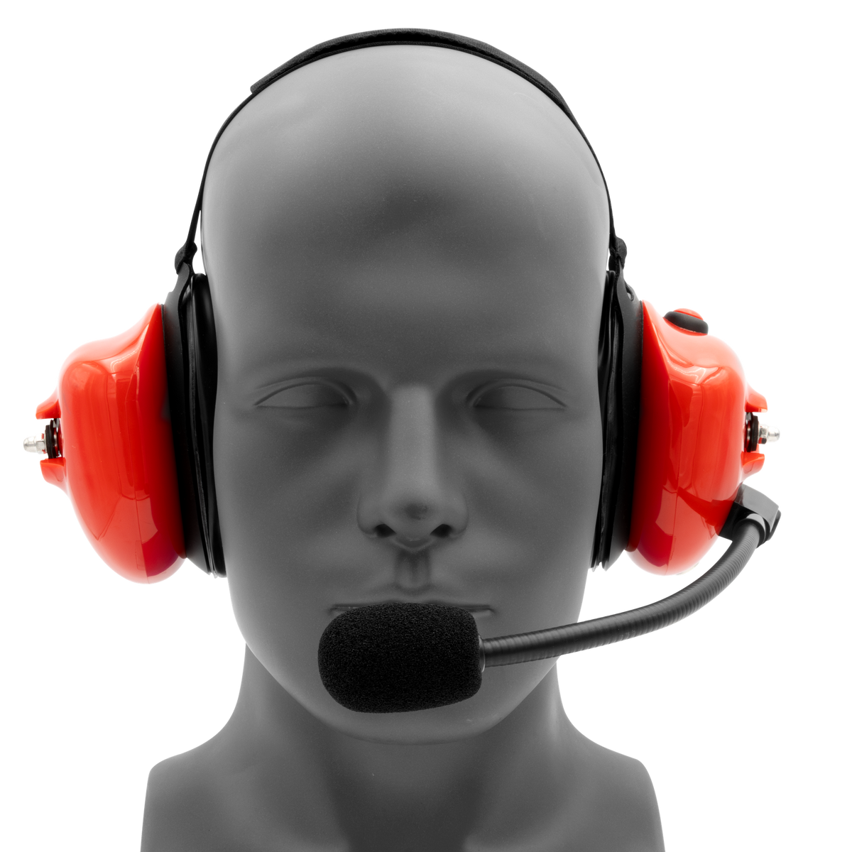 HS4 Behind-the-Head Dual-Muff Headset with PTT and Boom Mic