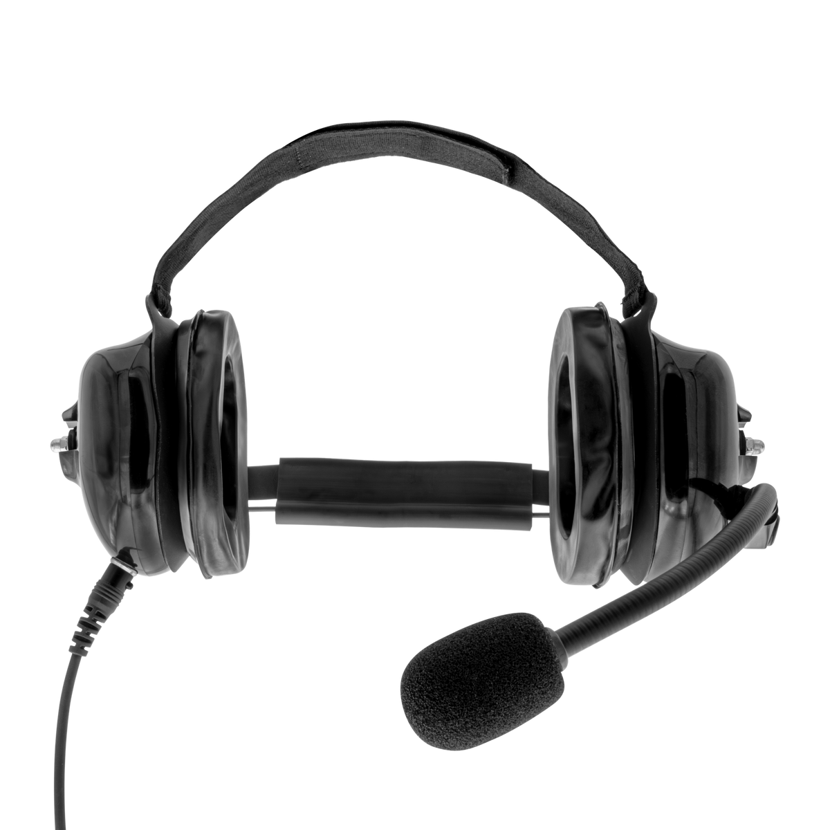 HS5 Behind-the-Head Dual-Muff Headset with Noise-Canceling Boom Mic