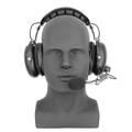 HS7 Over-the-Head Dual-Muff Headset with Noise-Canceling Boom Mic