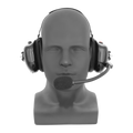 HS8 Behind-the-Head Dual-Muff Headset with PTT and Volume Control