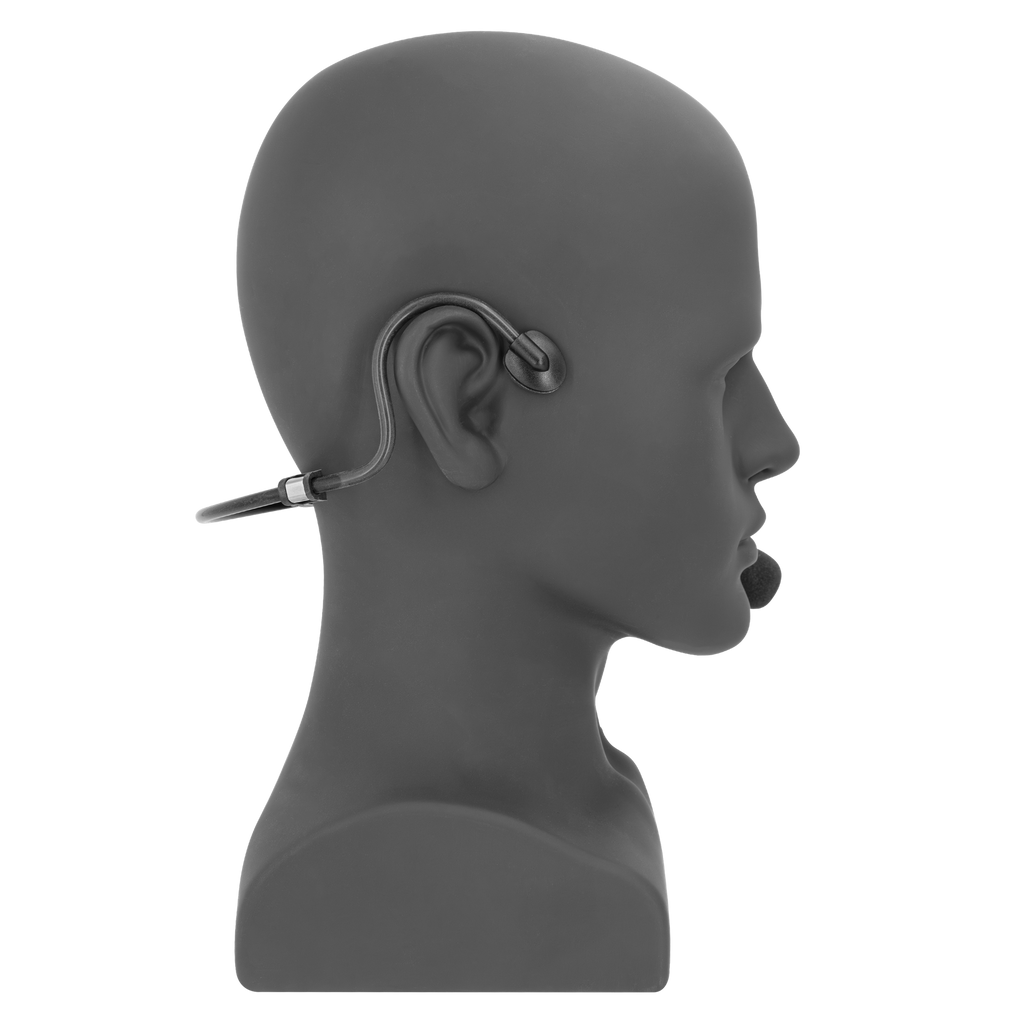 HSBHD Behind-the-Head In-Ear Headset with Boom Mic and Inline PTT