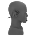 HSBHD Behind-the-Head In-Ear Headset with Boom Mic and Inline PTT