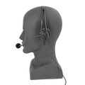 HSD Lightweight Dual-Muff Headset with Boom Mic and Inline PTT