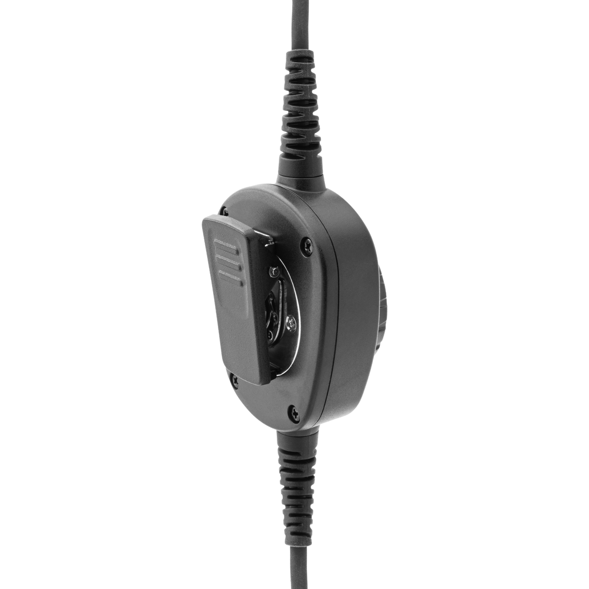 Detachable Headset Coil Cable with Inline PTT