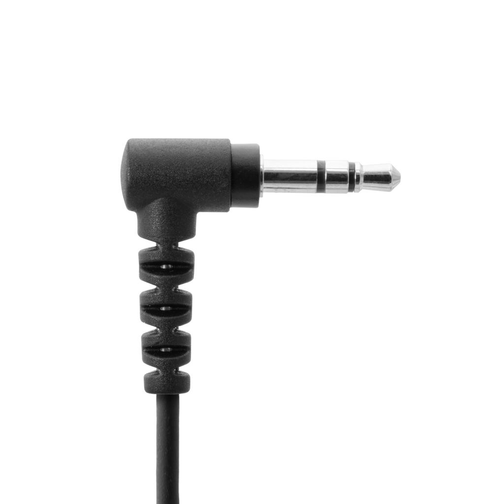 EBROC Listen-Only Earbud with 6-Inch Coiled Cable