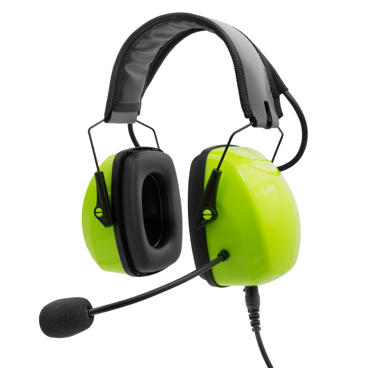 HS3G Lightweight Over-the-Head Dual-Muff Headset in Green