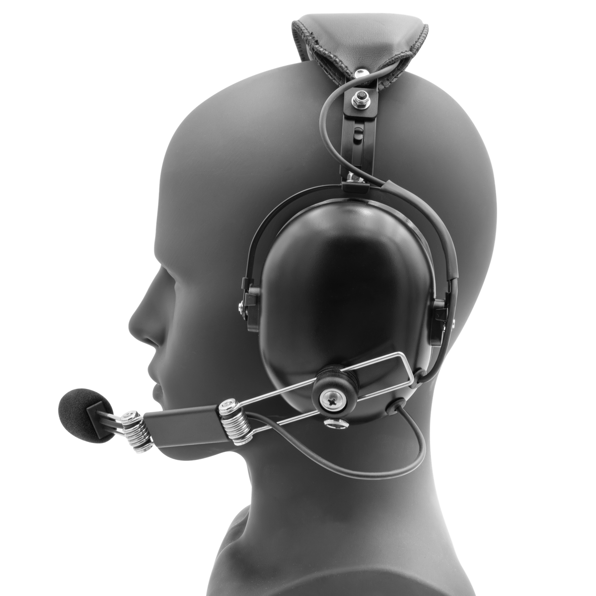 HS7 Over-the-Head Dual-Muff Headset with Noise-Canceling Boom Mic