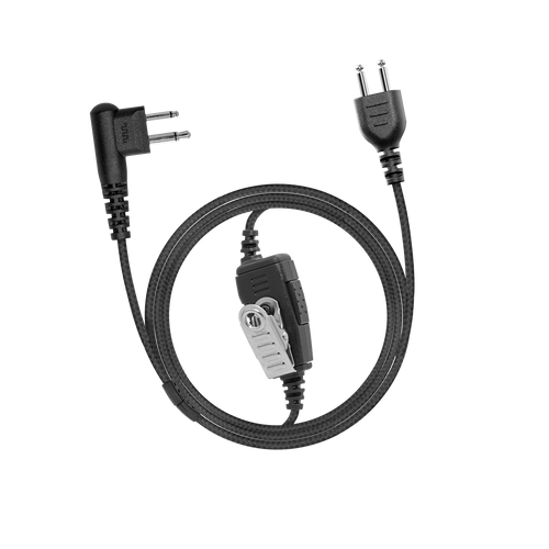 1-Wire Braided SnapLock PTT and Shielded Mic Base