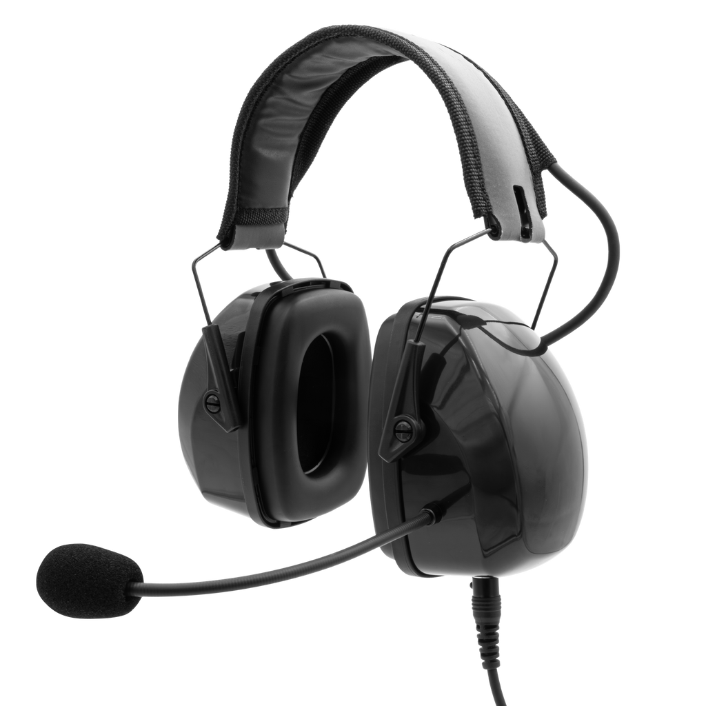 HS3 Lightweight Over-the-Head Dual-Muff Headset in Black