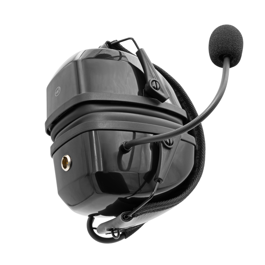 HS3 Lightweight Over-the-Head Dual-Muff Headset in Black