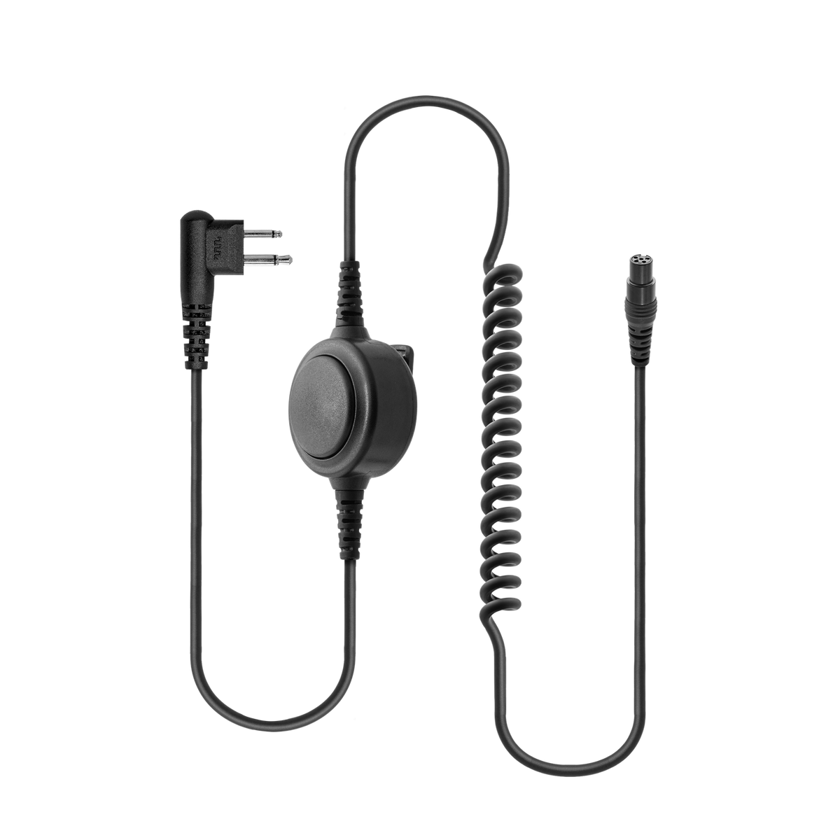 Detachable Coil Cable with Inline PTT for HS1, HS3, HS5, HS7 and HS9