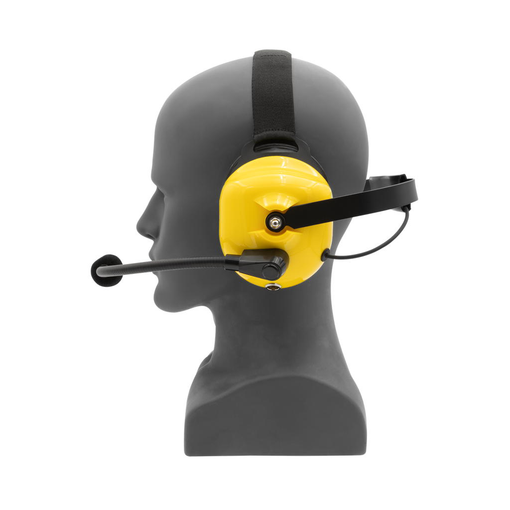 HS5 Behind-the-Head Dual-Muff Headset with Noise-Canceling Boom Mic