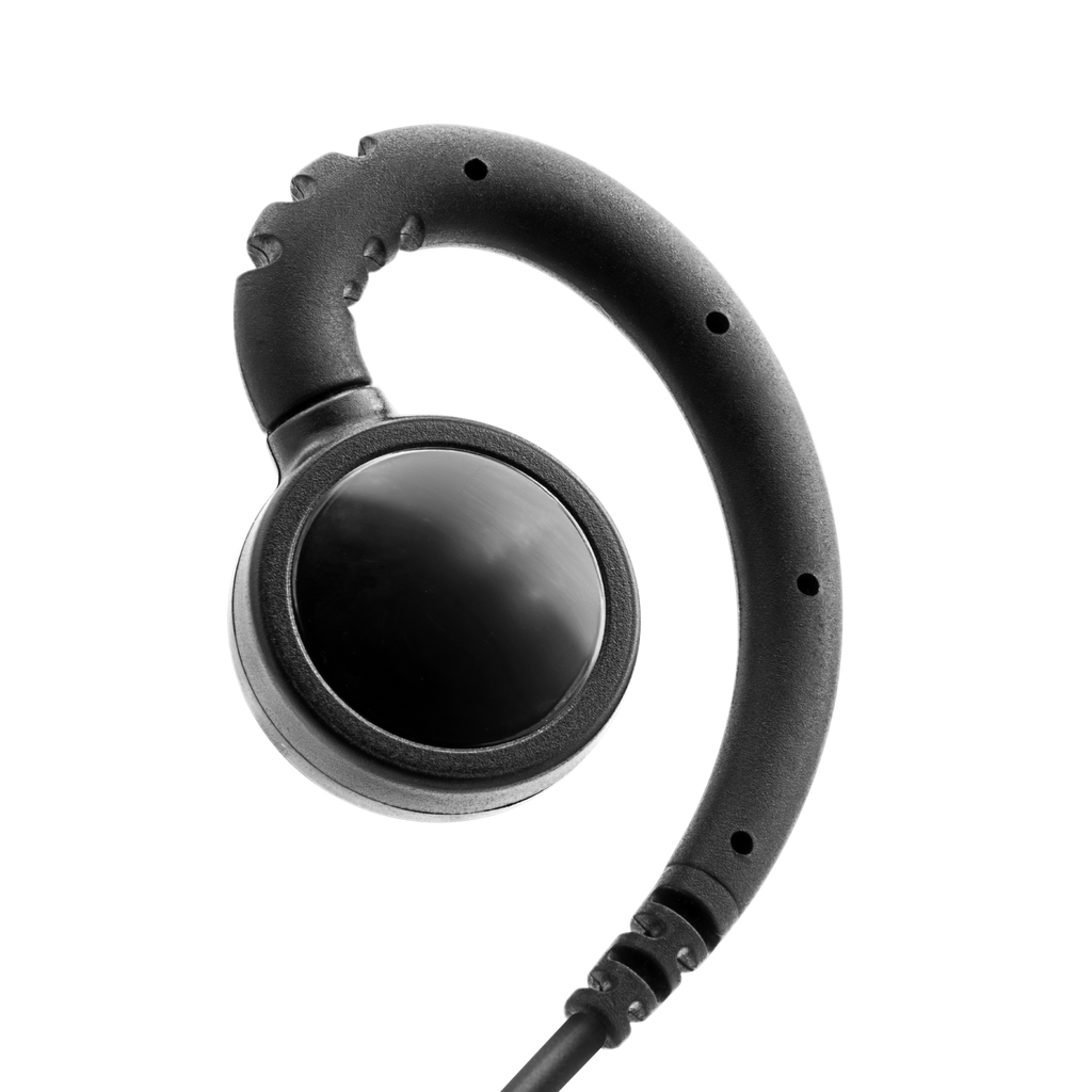 1-Wire Swivel Earpiece with Inline PTT and Mic