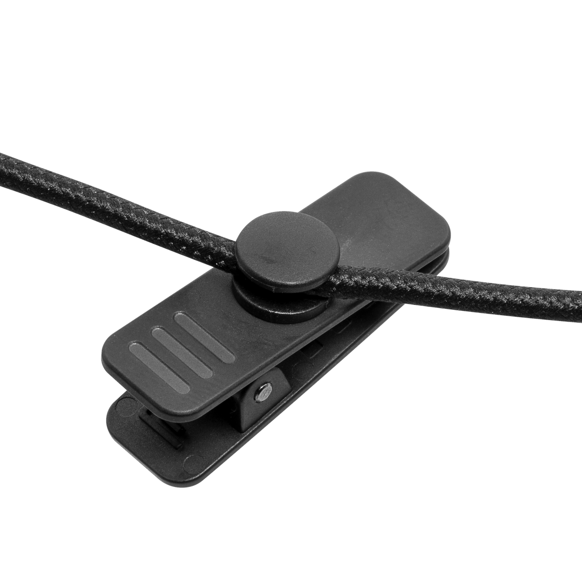 CLIP-BRAIDED Black Metal Clip for Braided-Fiber Line