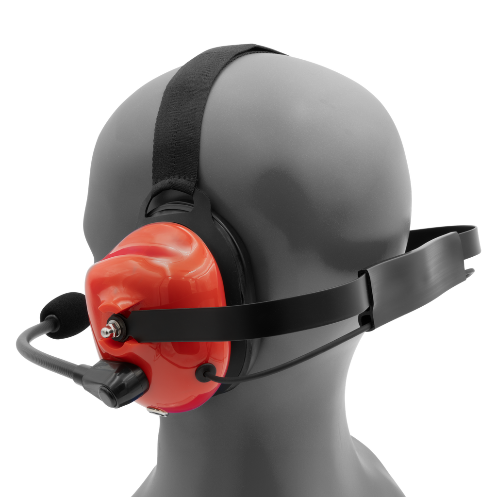 HS5 Behind-the-Head Dual-Muff Headset with Noise-Canceling Boom Mic