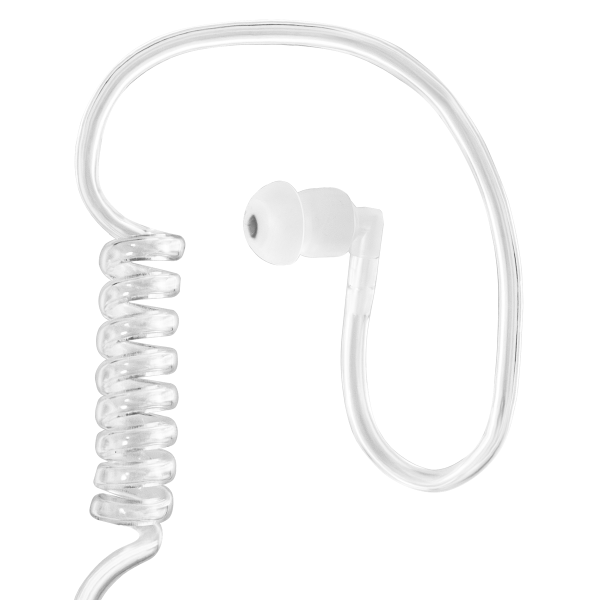 2-Wire Braided Acoustic Tube Earpiece with Noise-Canceling Mic