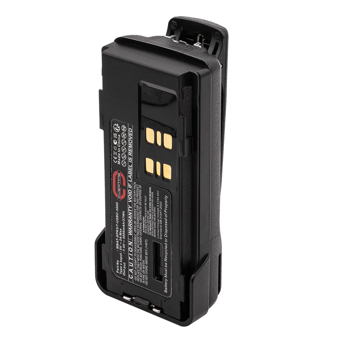 5000mAh USB-C Li-Ion Battery for Motorola XPR3000 and XPR7000
