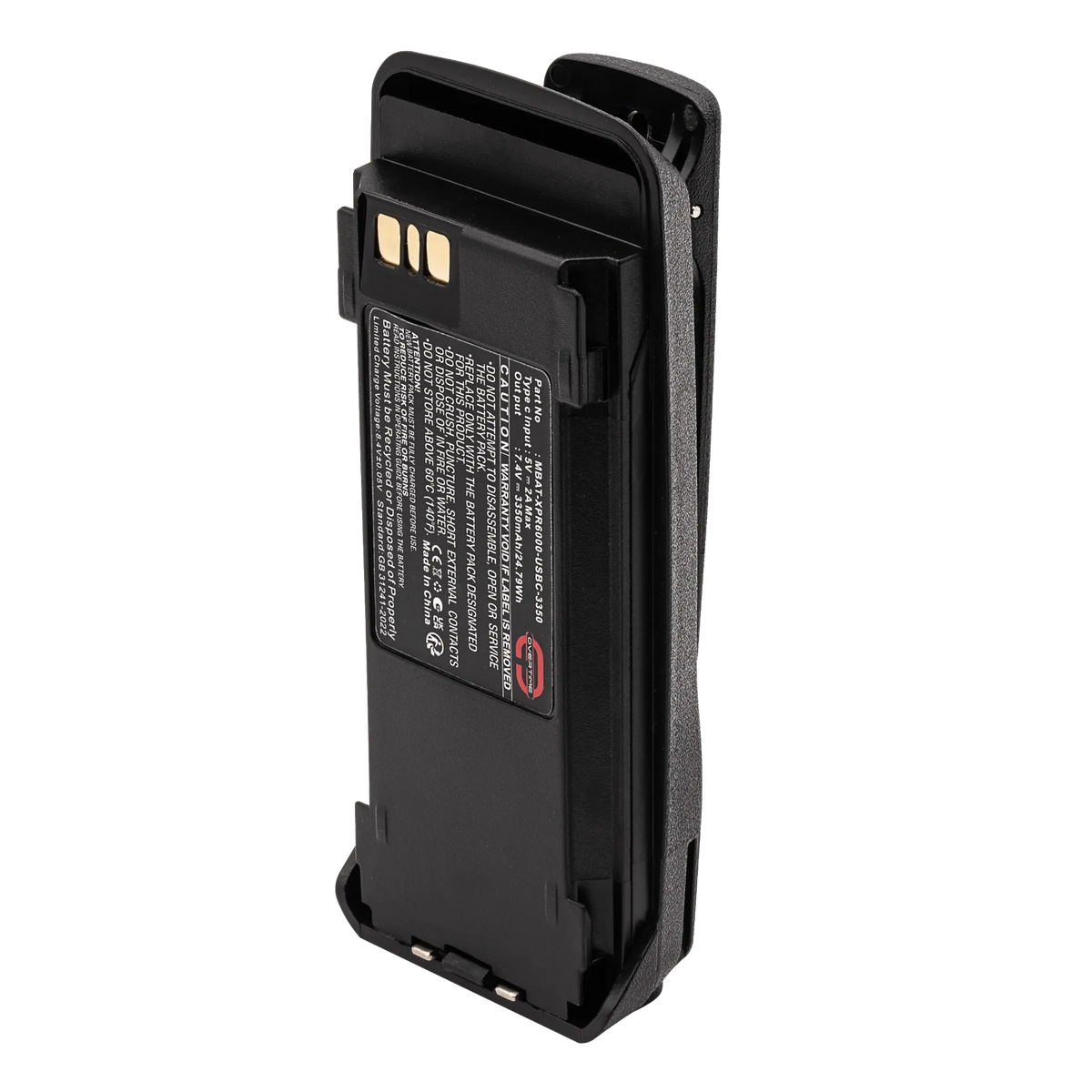 3350mAh USB-C Li-Ion Replacement Battery for Motorola XPR6000 Radios