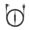 SL+1WSLIM Braided SnapLock Base with Slim PTT and Shielded Mic