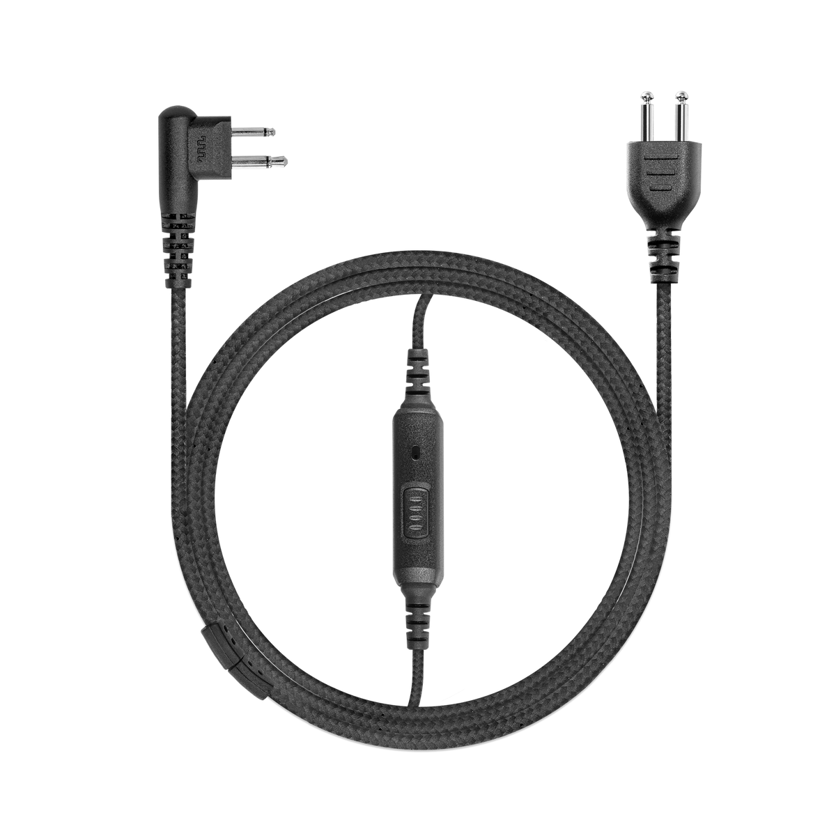 SL+1WSLIM Braided SnapLock Base with Slim PTT and Shielded Mic