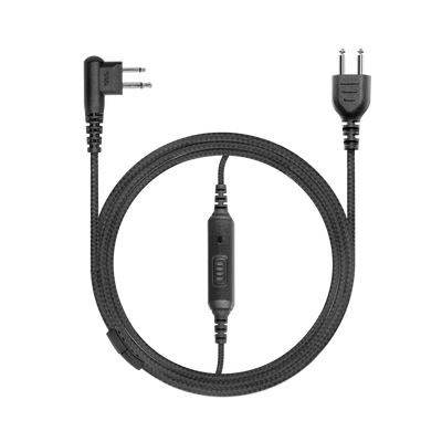 SL+1WSLIM Braided SnapLock Base with Slim PTT and Shielded Mic